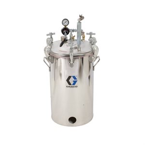 10 Gal SS Press Tank No Agitator, Low Pressure