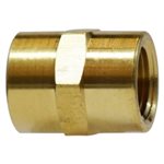 3/8 Single Hex Coupling, Medium Barstock