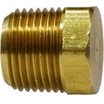 1/4 Solid Hex Head Plug, Brass