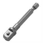 Adaptor, 1/4  Hex Dr X 1/2  Male Sq., 4in OAL Ball