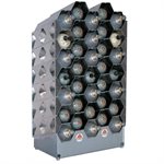 40-CYLINDER SCBA RACK - ALUMINUM - 76IN.H