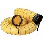 8In. X 25 Ft. Ventilation Duct W/Cuffs 180 Degrees Maximum Temperature